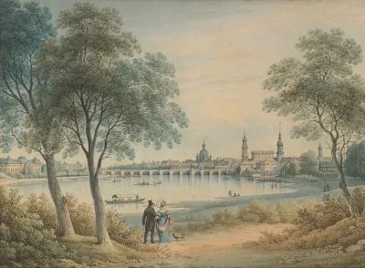 View Of Dresden From The West