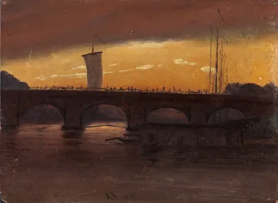 View Of Dresden With The Augustbrucke