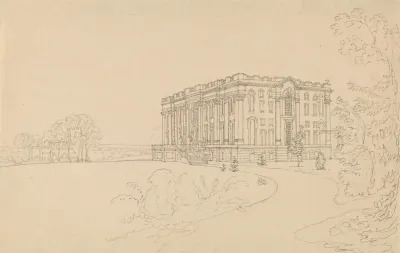 View Of Easton Neston Northants