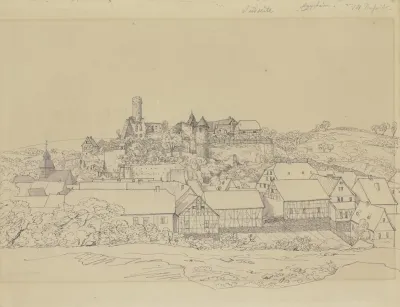 View Of Eppstein With Castle