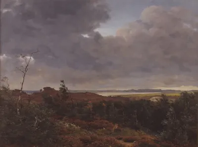 View Of Frederiksvaerk From Tisvilde Wood North Zealand