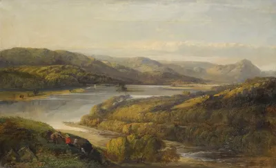View Of Grasmere Lake From Loughrigg Fell Cumbria