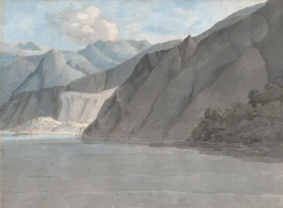 View Of Lake Como With Monte Leoni