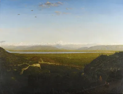 View Of Mont Blanc Seen From La Faucille