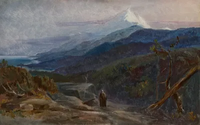 View Of Mount Athos Greece