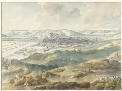 View Of Namur From The East During The Siege Of 1695