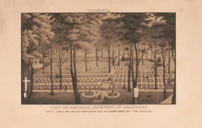View Of National Cemetery At Arlington