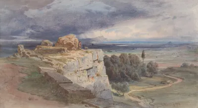 View Of Norba From The North Towards San Felice Circeo
