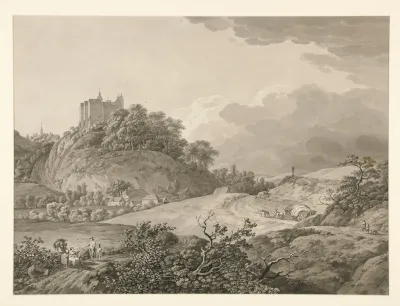 View Of Nossen Castle In Saxony