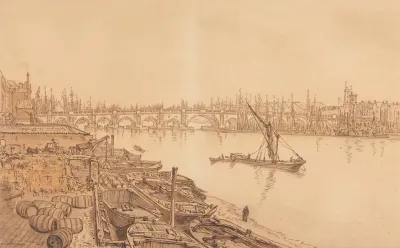 View Of Old London Bridge
