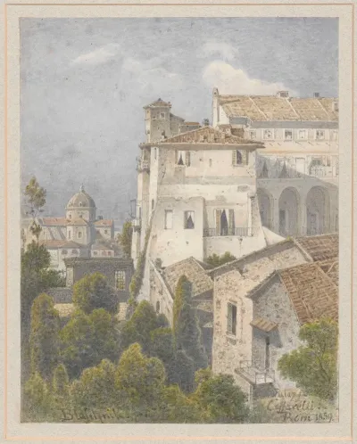View Of Palazzo Caffarelli Clementino In Rome