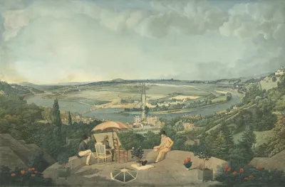 View Of Paris From The Terrace Of The Pavillon De Brimborion