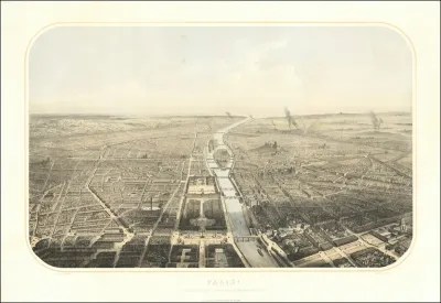 View Of Paris From The Top Of The Arc De Triomphe
