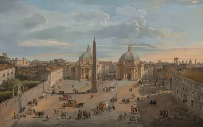 View Of Piazza Del Popolo Rome