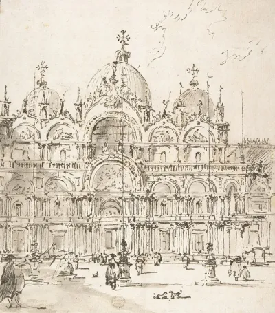 View Of Piazza With Basilica Of San Marco