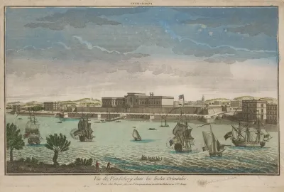 View Of Pondicherry In The East Indies