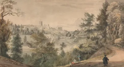 View Of Richmond Castle Yorkshire