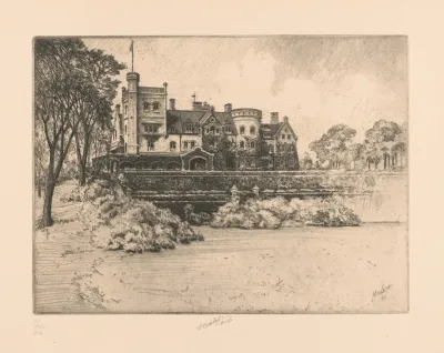 View Of Rockwood Tarrytown On The Hudson Residence Of William Rockefeller No 3