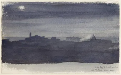 View Of Rome At Night