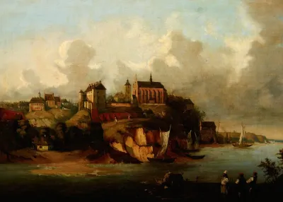 View Of Sandomierz From The Vistula River