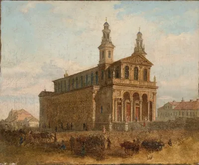 View Of St Carlo Borromeo Church In Warsaw