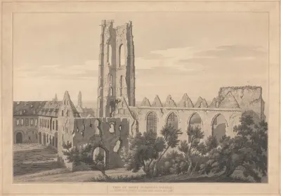 View Of St Nicholas Church At Valenciennes After The Siege