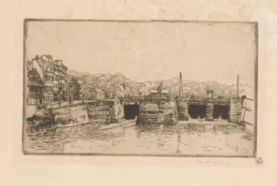 View Of St Valery En Caux Sluice