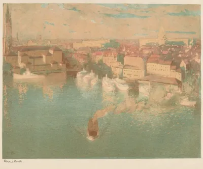 View Of Stockholm From The Port