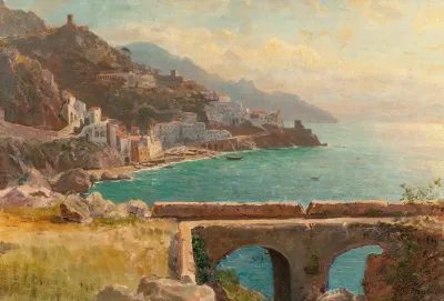 View Of The Amalfi Coast Italy