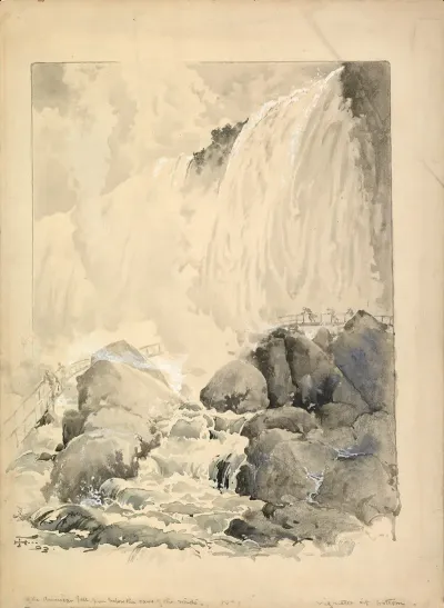 View Of The American Falls From Below The Cave Of The Winds