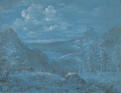 View Of The Ankl Alpe And The Schliersee