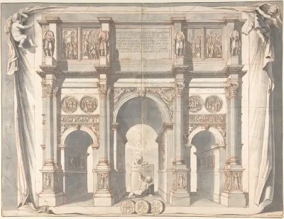 View Of The Arch Of Constantine