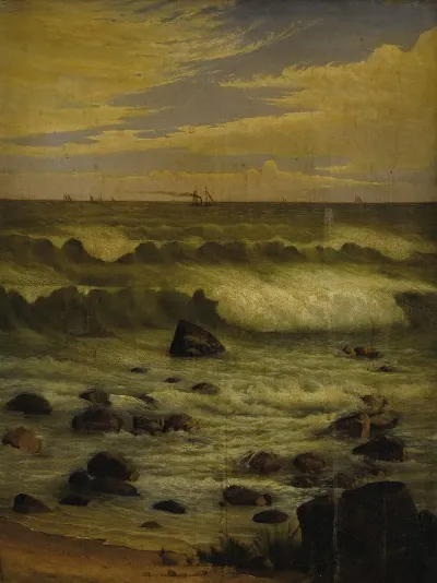 View Of The Atlantic Off The Jersey Shore