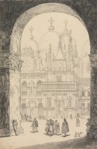 View Of The Back Of San Marco