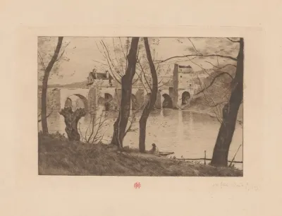 View Of The Bridge At Mantes La Jolie
