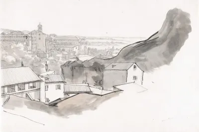 View Of The Caelian Hill Rome With The Church Of Santi Giovanni E Paolo Seen From The Aventine Rome