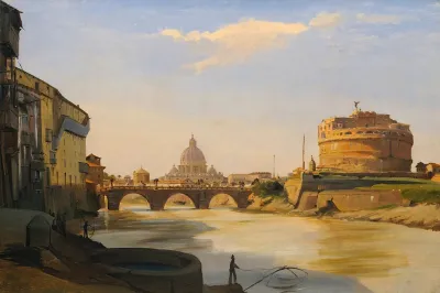 View Of The Castel Santangelo Rome