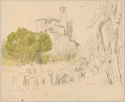 View Of The Cathedral Of St Nicholas The Wonderworker In Gardone Di Sopra Lombardy