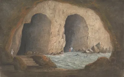 View Of The Caves Of Syrini Sorrento Bay Of Naples