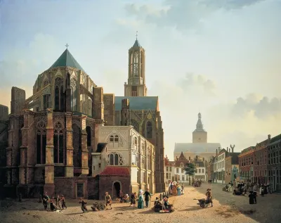 View Of The Choir And Tower Of Utrecht Cathedral