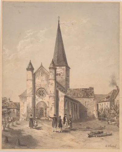 View Of The Church Of Saint Adelphe In Neuwiller Les Saverne