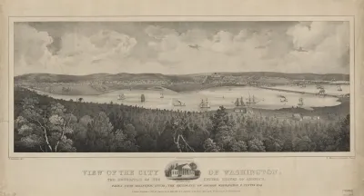 View Of The City Of Washington The Metropolis Of The United States Of America