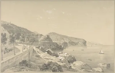 View Of The Coast Of Sorrento Near Vico