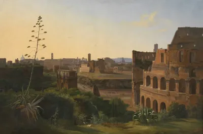 View Of The Colosseum In Rome