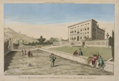 View Of The Country House Of The French Ambassadeur Two Miles From Florence