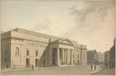 View Of The East Front Of The New Theatre Royal Covent Garden