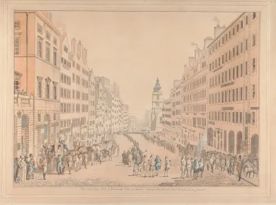 View Of The High Street Of Edinburgh And The Commissioner