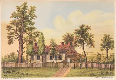 View Of The House In New Utrecht L I In Which Gen Nathanial Woodhull Died Of His Wounds In 1776