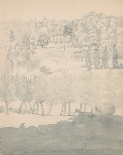 View Of The House Of Victor Dupont From The Opposite Side Of The Brandywine Creek