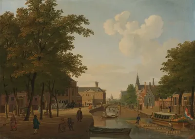 View Of The Houtmarkt Amsterdam